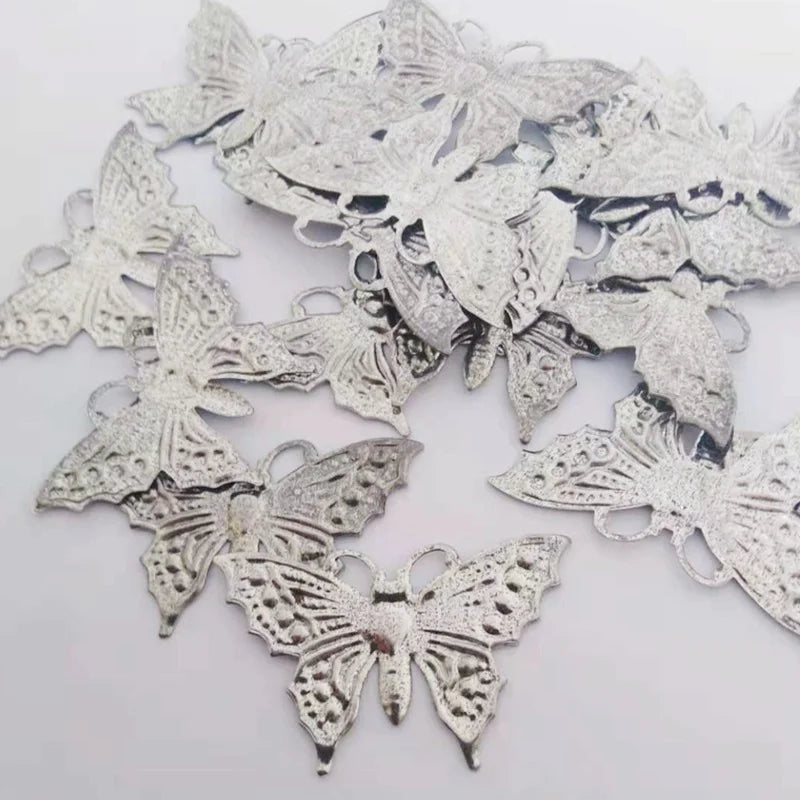 Butterfly Metal Findings DIY Hand Jewelry Accessories 100pcs/lot