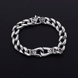 Stainless Steel Biker Link Chain Bracelet 22.5cm 15mm