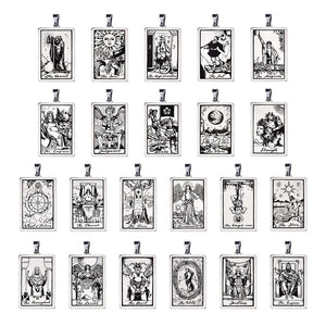 22 PCS Tarot Pendant Cards Astrological Sun And MOON Pendants DIY Supplies