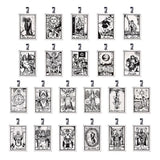 22 PCS Tarot Pendant Cards Astrological Sun And MOON Pendants DIY Supplies