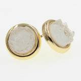22 Pairs Hoop Earrings Set for Women - Druzy and Leopard Multipack