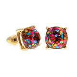 22 Pairs Hoop Earrings Set for Women - Druzy and Leopard Multipack