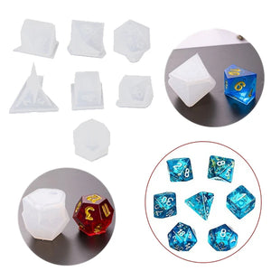 22 Pcs Crystal Epoxy Set Dice Dice Grain Fillet Multi-Specification DIY