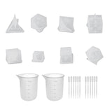 22 Pcs Crystal Epoxy Set for DIY Digital Game Mirror Epoxy Mold