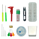 22 Pc Jewelry Making Set Pliers Scissors Tweezers Tray DIY Hand Tools
