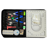 22 Pc Jewelry Making Set Pliers Scissors Tweezers Tray DIY Hand Tools