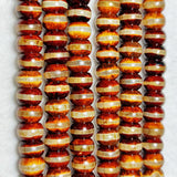 22 Pcs Brown Agate Beads Tibet One Line Pharmacist Totem Dzi Stone