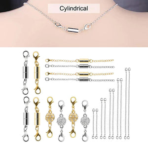 22pc Lobster Head Magnetic Clasp Set for Jewelry Making