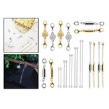 22pc Lobster Head Magnetic Clasp Set for Jewelry Making
