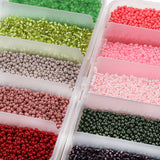 9000Pcs 2mm Charm Czech Glass Seed Bead Set for DIY Jewelry Making