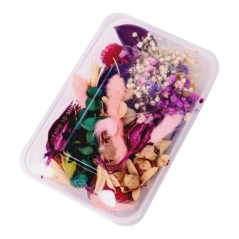 22 Styles 1Box Crystal Epoxy Filler Dry Flower Mixed Nail Stickers Decorations