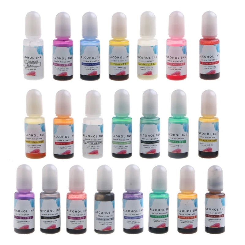 22 High Concentrated Alcohol-Based Ink Pigment for Resin Coaster Making
