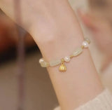 Spring Hetian Jade Evil Eye Bracelet for Women