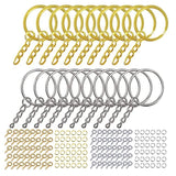 220 Pcs Key Ring Jump Rings Set for Resin DIY Crafts Jewelry Making