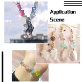 220Pcs Glass Star Heart Beads Multicolor DIY Craft Jewelry Making
