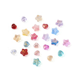 220Pcs Glass Star Heart Beads Multicolor DIY Craft Jewelry Making