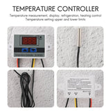 220V Digital LED Temperature Controller Thermostat Switch Probe