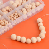 Natural Wood Beads Kit for Jewelry Making DIY Bracelet Necklace 6-14mm
