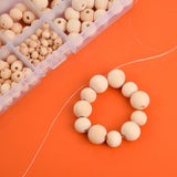 Natural Wood Beads Kit for Jewelry Making DIY Bracelet Necklace 6-14mm