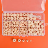 Natural Wood Beads Kit for Jewelry Making DIY Bracelet Necklace 6-14mm