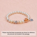 220pcs Crystal Brass Rhinestone Spacer Beads for Jewelry Making