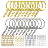220pcs Metal Keyring Keychain Jump Rings Set for DIY Dolls Toy Models