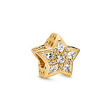 High S925 Sterling Silver Ladies Gold-plated Beads Classic Romantic Gift