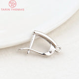 6PCS 20x11MM 24K Brass Earring Clasp DIY Jewelry Making Findings