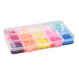2250Pcs Clay Beads 15 Colors Polymer Clay Disc Beads 6mm for Jewelry Making Kit
