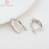 6PCS 20x12.5MM Brass Stud Earrings Pins High DIY Jewelry Findings