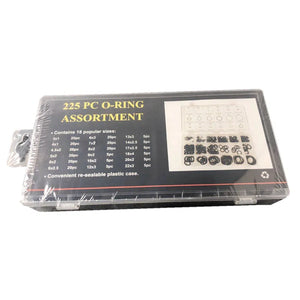 225Pcs Rubber O Ring Washer Seals Assortment Set