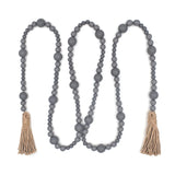 Wooden Bead Tassel Decoration Pendant for Children Room Wall Hangings