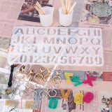 227PCS Silicone Resin Jewelry Kit, Letter Number Epoxy Stencil Pendant Key Chain