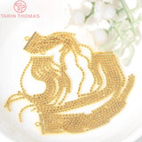 4PCS 11x60MM Plated Brass Tassel Earrings Charms DIY Jewelry Pendants