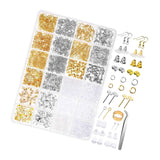 2290 Pieces Earring Making Kit with Tweezers and Findings