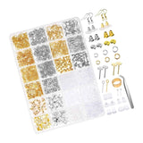 2290 Pieces Earring Making Kit with Tweezers and Findings
