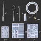 229Pcs DIY Jewelry Casting Molds Set with 70 Designs Silicone Resin Molds