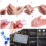 229Pcs DIY Jewelry Casting Molds Set with 70 Designs Silicone Resin Molds