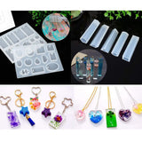229Pcs DIY Jewelry Casting Molds Set with 70 Designs Silicone Resin Molds