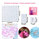 229Pcs DIY Jewelry Casting Molds Set with 70 Designs Silicone Resin Molds