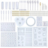 229Pcs DIY Jewelry Casting Molds Set with 70 Designs Silicone Resin Molds