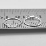 925 Sterling Silver Star Shape Nose Ring Earring Set