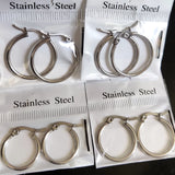22 Pairs Circle Hoop Earrings Wedding Jewelry Gift Assorted Sizes