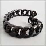 Stainless Steel Silver Smooth Chain Bracelet Unisex Year Gift