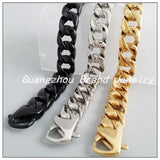 Stainless Steel Silver Smooth Chain Bracelet Unisex Year Gift