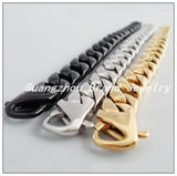 Stainless Steel Silver Smooth Chain Bracelet Unisex Year Gift