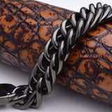 Heavy Wide 316L Stainless Steel Bracelet Men Bicycle Motorcycle Chain