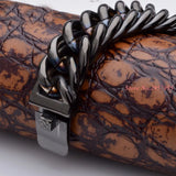 Heavy Wide 316L Stainless Steel Bracelet Men Bicycle Motorcycle Chain