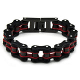 17mm Green Yellow Red Bangle Heavy Men Motorcycle Biker Chain Bracelet