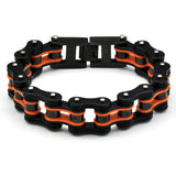 17mm Green Yellow Red Bangle Heavy Men Motorcycle Biker Chain Bracelet